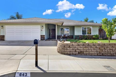 643 Kimball Street Escondido CA 92027