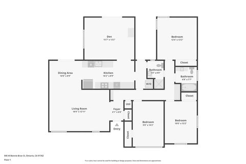 Tiny photo for 945 W Bonnie Brae Ct, Ontario, CA 91762 (MLS # IV25236634)