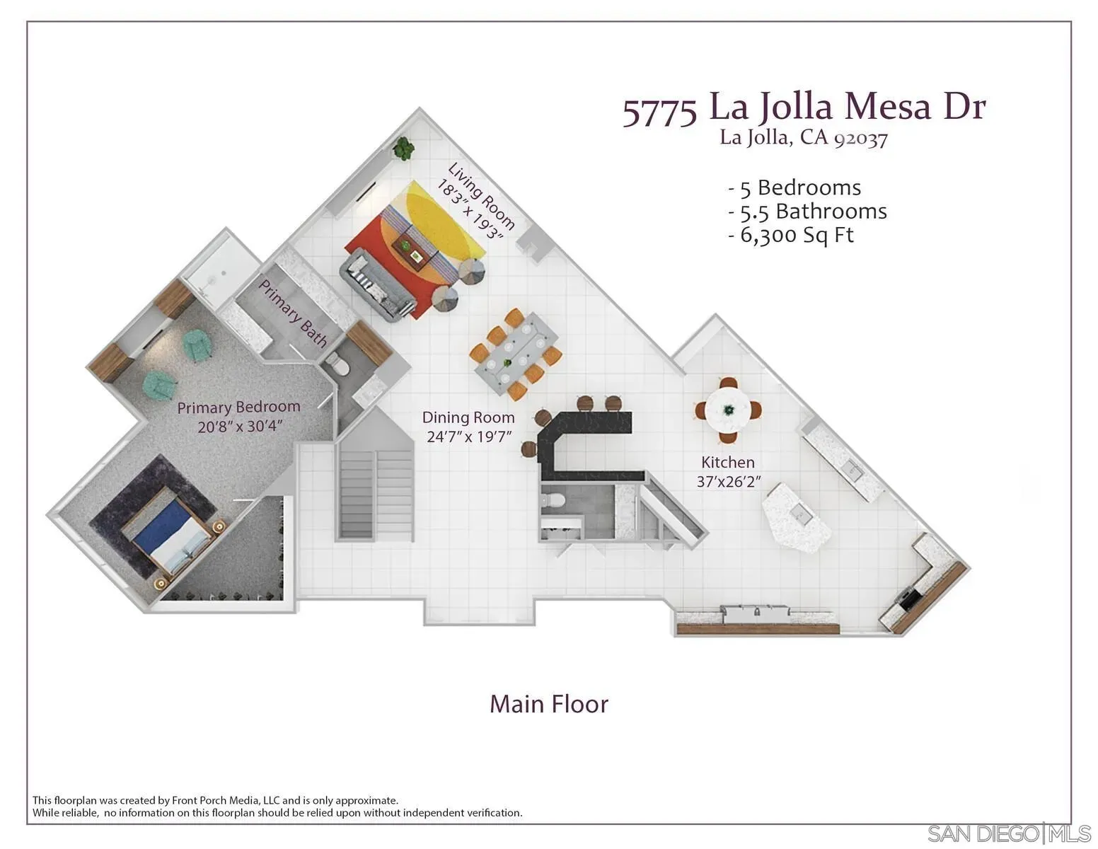 La Jolla, California 92037, United States, 5 Bedrooms Bedrooms, ,6 BathroomsBathrooms,Residential,Active,90771