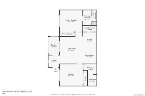 Tiny photo for 1338 Nicolette Ave #1033, Chula Vista, CA 91913 (MLS # 250042543)