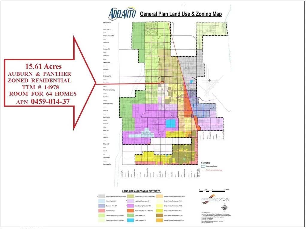 Photo of 0 Auburn &amp; Panther 15.61ac, Adelanto, CA 92301 (MLS # TR26099272)