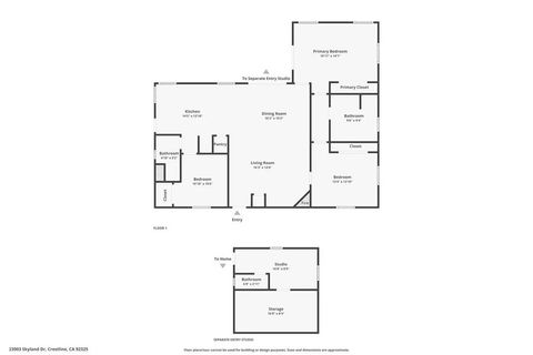 Tiny photo for 23903 Skyland Drive, Crestline, CA 92325 (MLS # IG25250610)