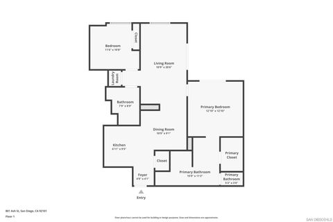 Tiny photo for 801 Ash St #302, San Diego, CA 92101 (MLS # 250036933)