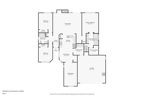Tiny photo for 36918 Blanc Court, Winchester, CA 92596 (MLS # SW25244289)