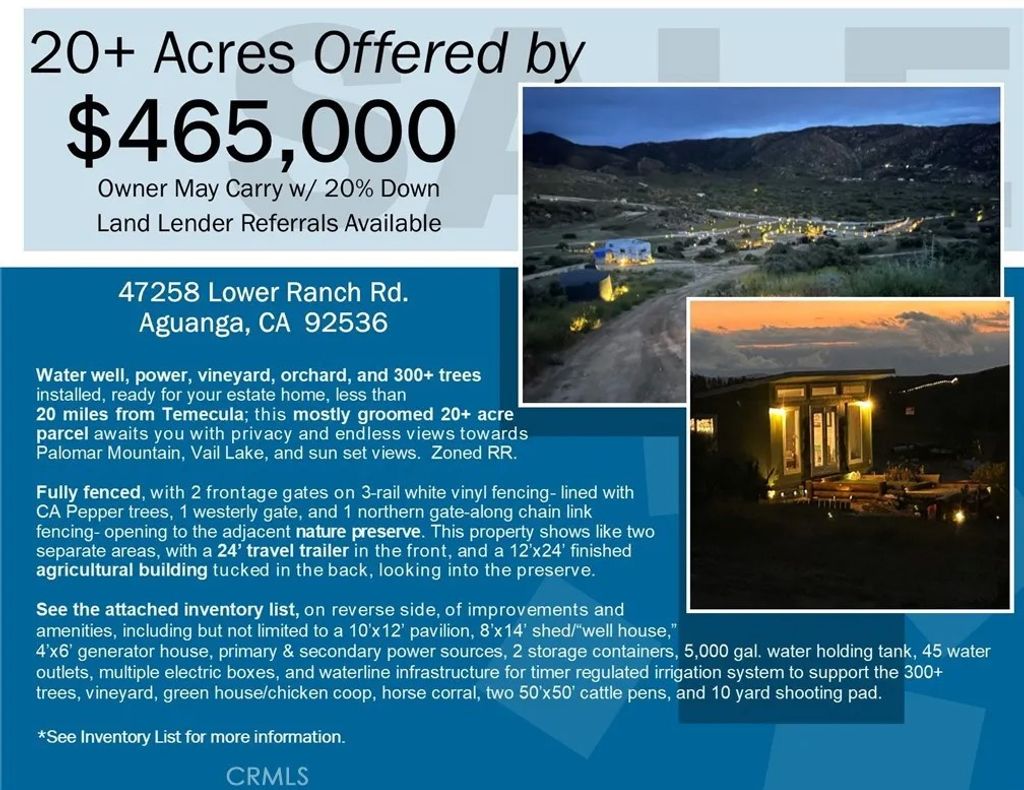 Photo of 47258 Lower Ranch, Aguanga, CA 92536 (MLS # SW26012974)