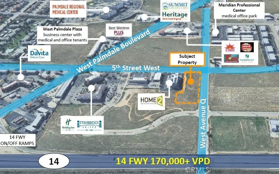 Photo of 0 Cor 5th St W Ave Q, Palmdale, CA 93551 (MLS # SR26115278)