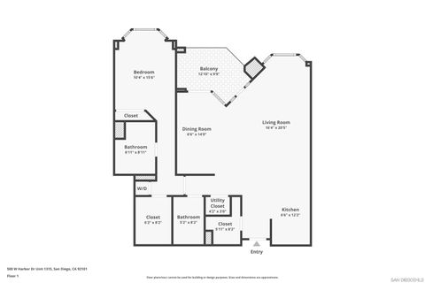 Tiny photo for 500 W Harbor Dr #1315, San Diego, CA 92101 (MLS # 250038228)