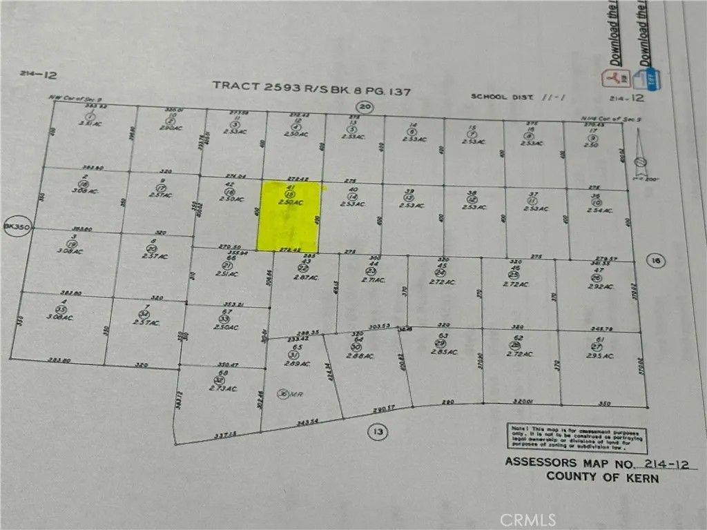 Photo of 0 U Street/X Court, California City, CA 93505 (MLS # SR26022881)