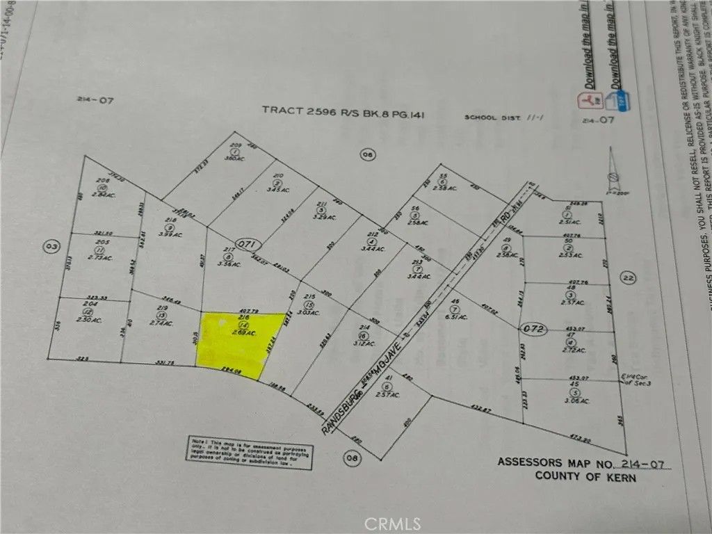 Photo of 0 U Street/X Court, California City, CA 93505 (MLS # SR26022881)