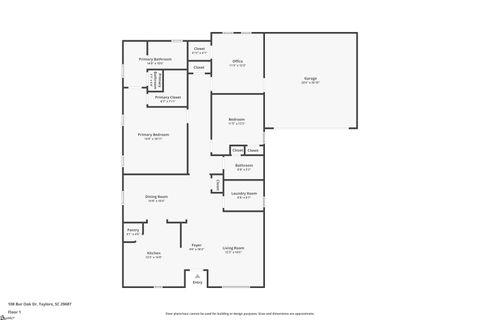 Tiny photo for 108 Bur Oak Drive, Taylors, SC 29687 (MLS # 1576171)