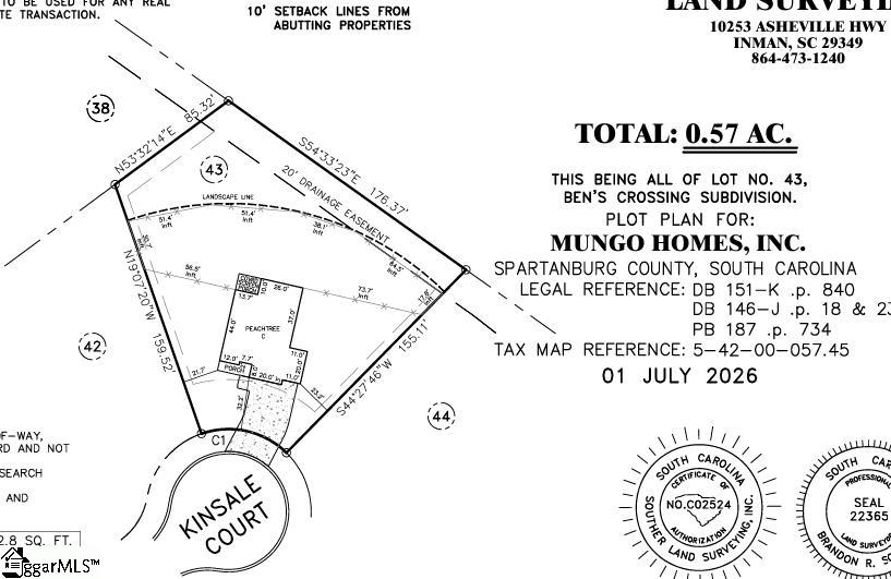 309 Kinsale Court Lot 43