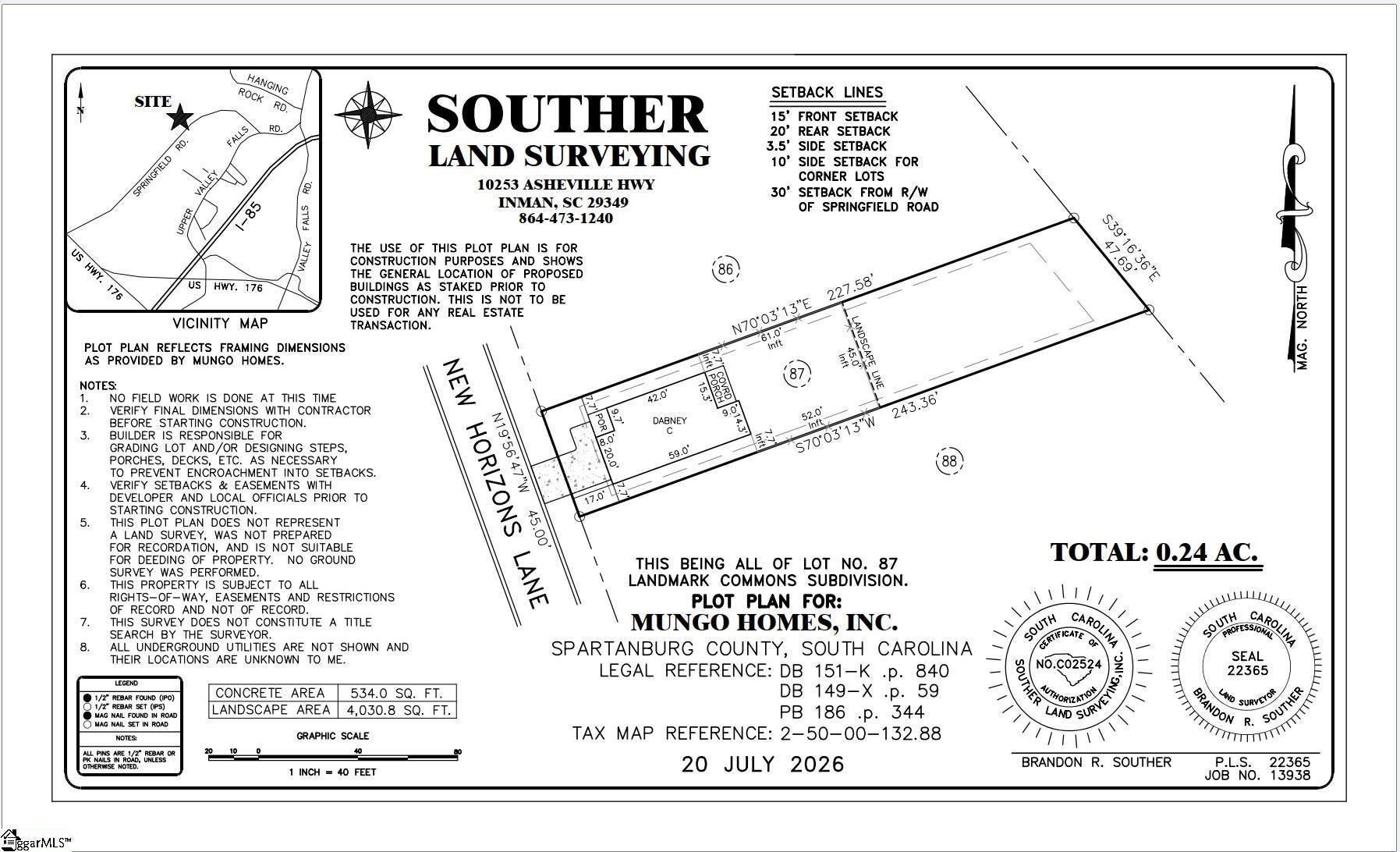 7050 New Horizons Lane Lot 87