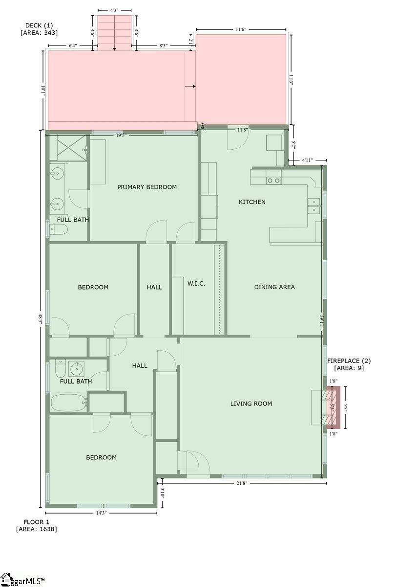 Greenville, South Carolina 29609, United States, 3 Bedrooms Bedrooms, ,2 BathroomsBathrooms,Residential,Contingent,208830