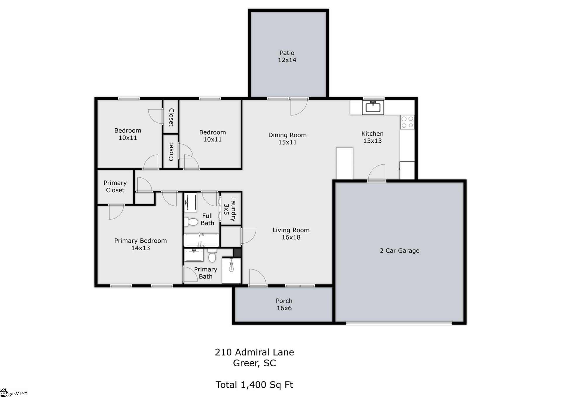 Greer, South Carolina 29650, United States, 3 Bedrooms Bedrooms, ,2 BathroomsBathrooms,Residential,Contingent,155772