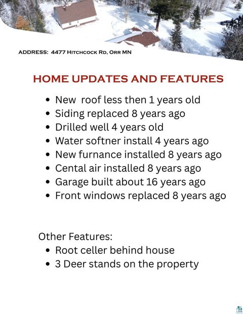 Tiny photo for 4477 Hitchcock Rd, Orr, MN 55771 (MLS # 6123755)