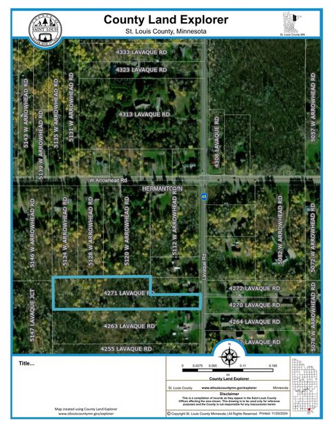 Tiny photo for xxx Lavaque Rd, Hermantown, MN 55811 (MLS # 6122261)