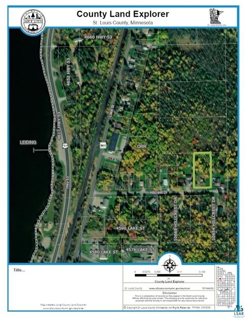 Tiny photo for TBD Hillcrest Dr, Orr, MN 55771 (MLS # 6123954)