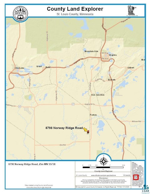 Tiny photo for 8798 Norway Ridge Rd, Zim, MN 55738 (MLS # 6128020)