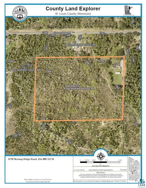Tiny photo for 8798 Norway Ridge Rd, Zim, MN 55738 (MLS # 6128020)