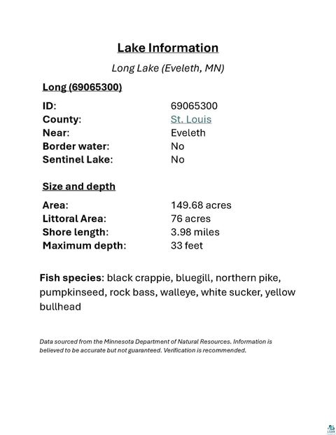 Tiny photo for 3975 Long Lake Shores Rd, Eveleth, MN 55734 (MLS # 6124316)