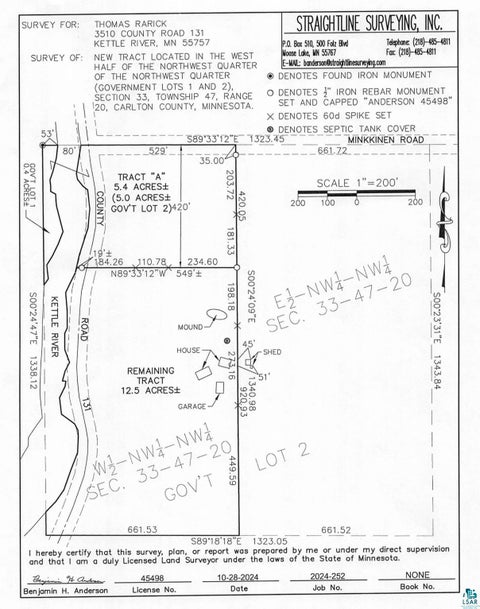 Tiny photo for 3510 County Rd 131, Kettle River, MN 55757 (MLS # 6126461)