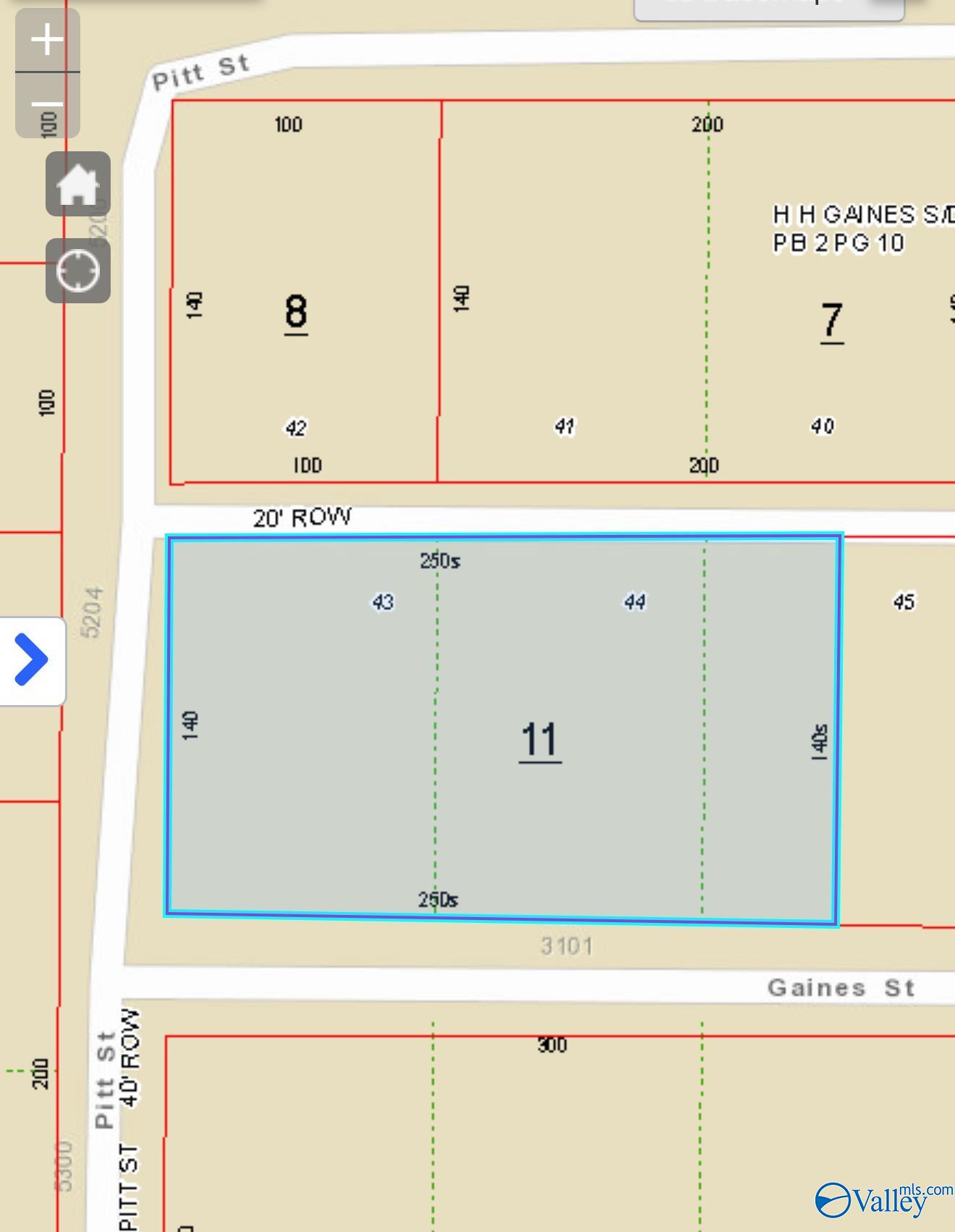 LOT 43-45 Gaines Street