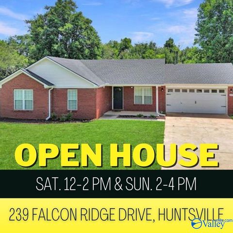 Homes For Sale - 239 Falcon Ridge Drive<br/> Huntsville, AL 35811
