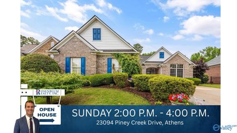 Homes For Sale - 23094 Piney Creek Drive<br/> Athens, AL 35613