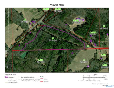 Vacant Land For Sale - 20 ACRES County Road 36<br/> Cherokee County, Collinsville, AL 35961