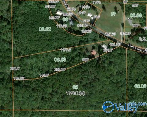 Vacant Land For Sale - 1365 Pleasant View Drive<br/> Falkville, AL 35622