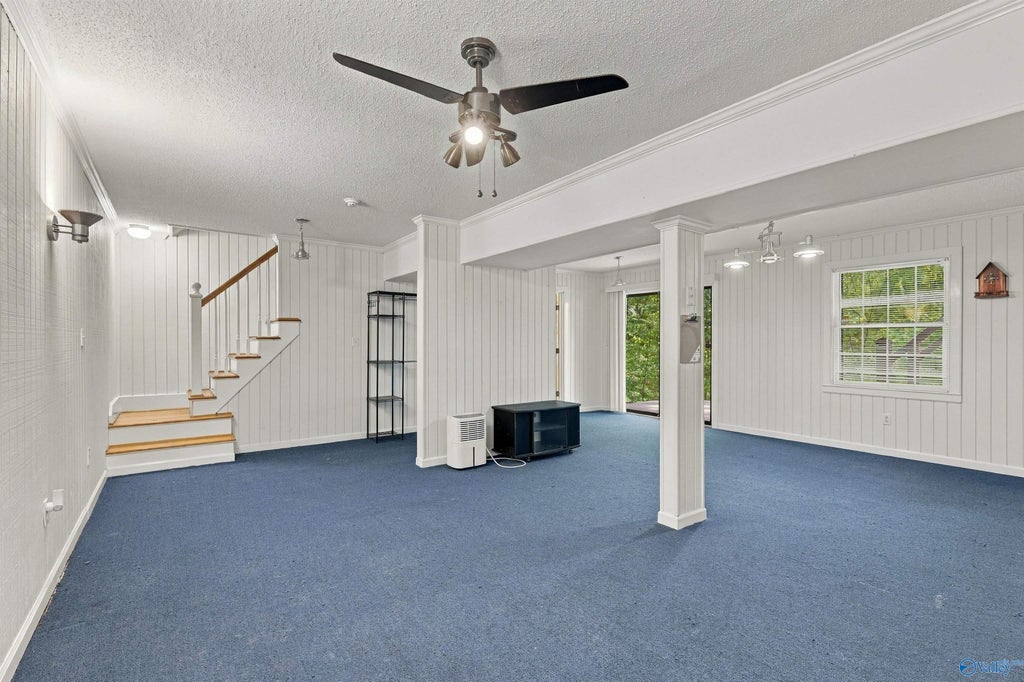 Finished basement den