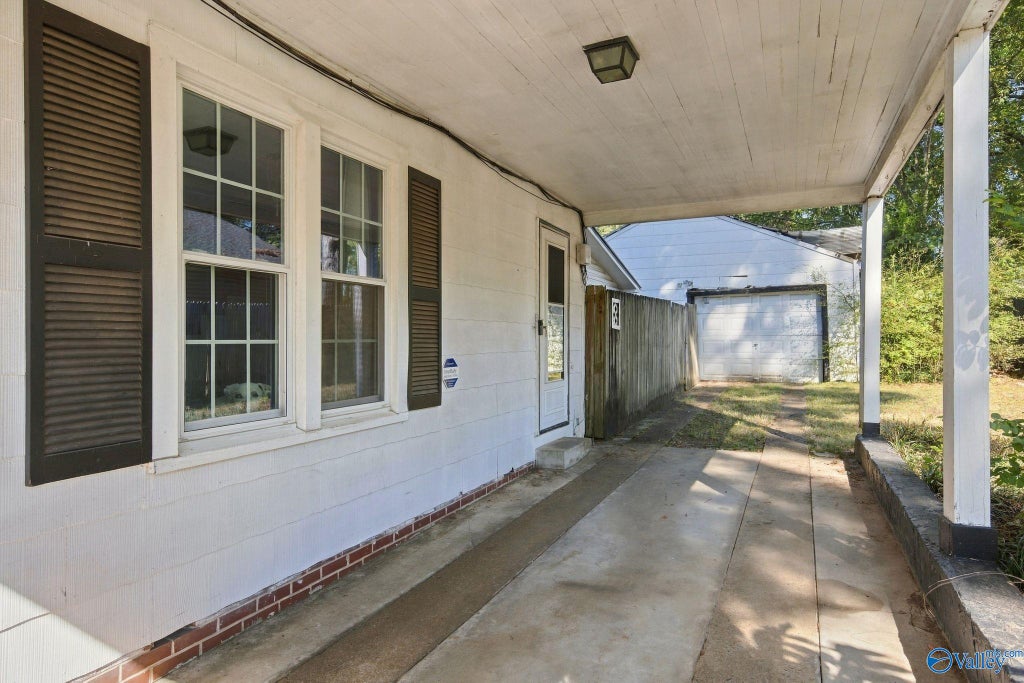 Covered back patio