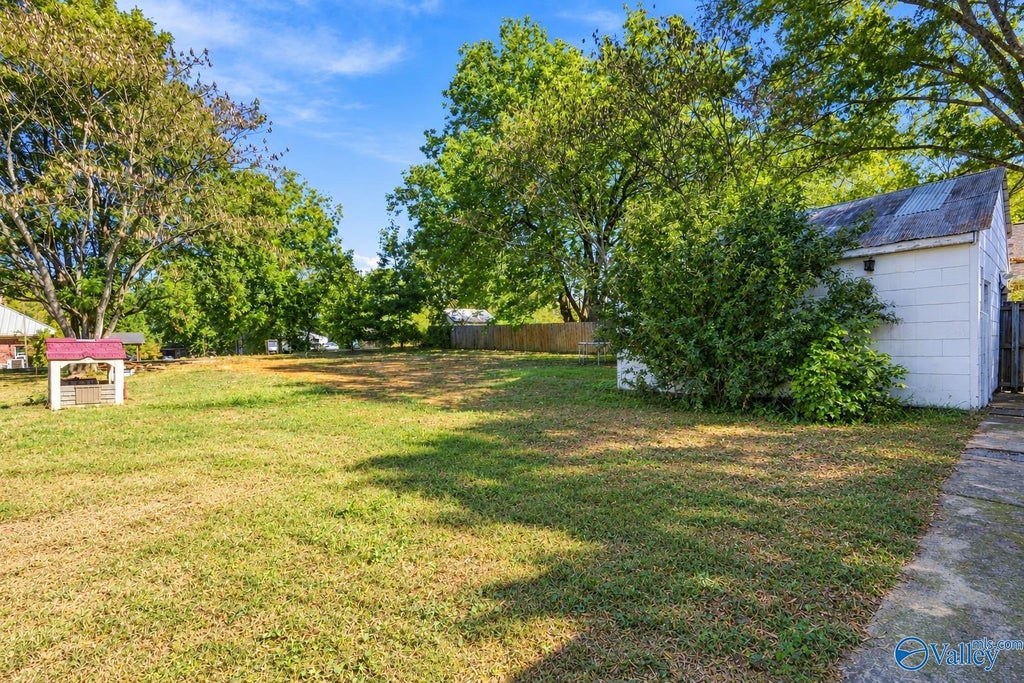 Large backyard