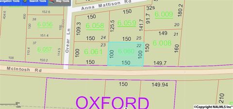 Vacant Land For Sale - 22 Mcintosh Road<br/> Oxford, AL 36203
