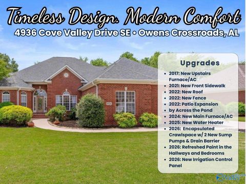 Homes For Sale - 4936 Cove Valley Drive<br/> Owens Cross Roads, AL 35763