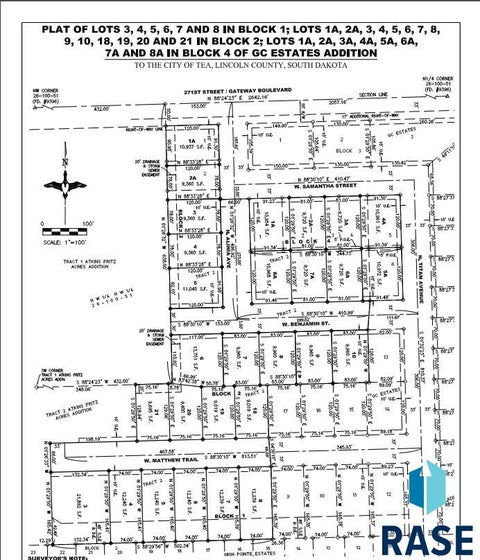 Vacant Land For Sale - 701 W Matthew Trail<br/> Tea, SD 57064