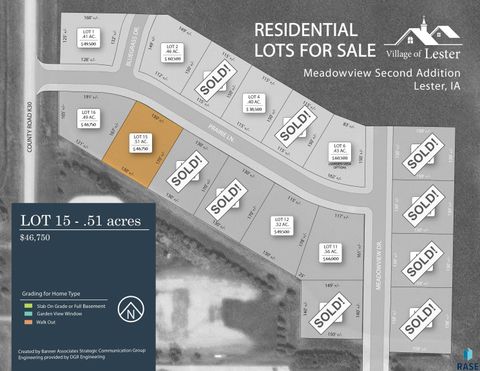 Vacant Land For Sale - 503 Prairie Lane<br/> Lester, IA 51242