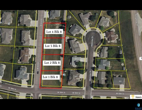 Vacant Land For Sale - Lt 1 Bk 8 Birdie Drive<br/> Dell Rapids, SD 57022