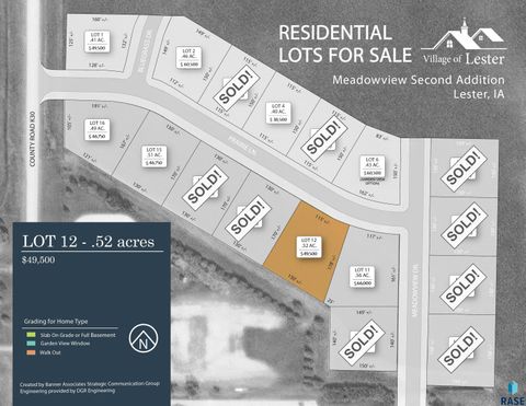 Vacant Land For Sale - 509 Prairie Lane<br/> Lester, IA 51242