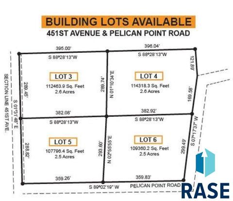 Vacant Land For Sale - 1235 Pelican Pt Road<br/> Madison, SD 57042