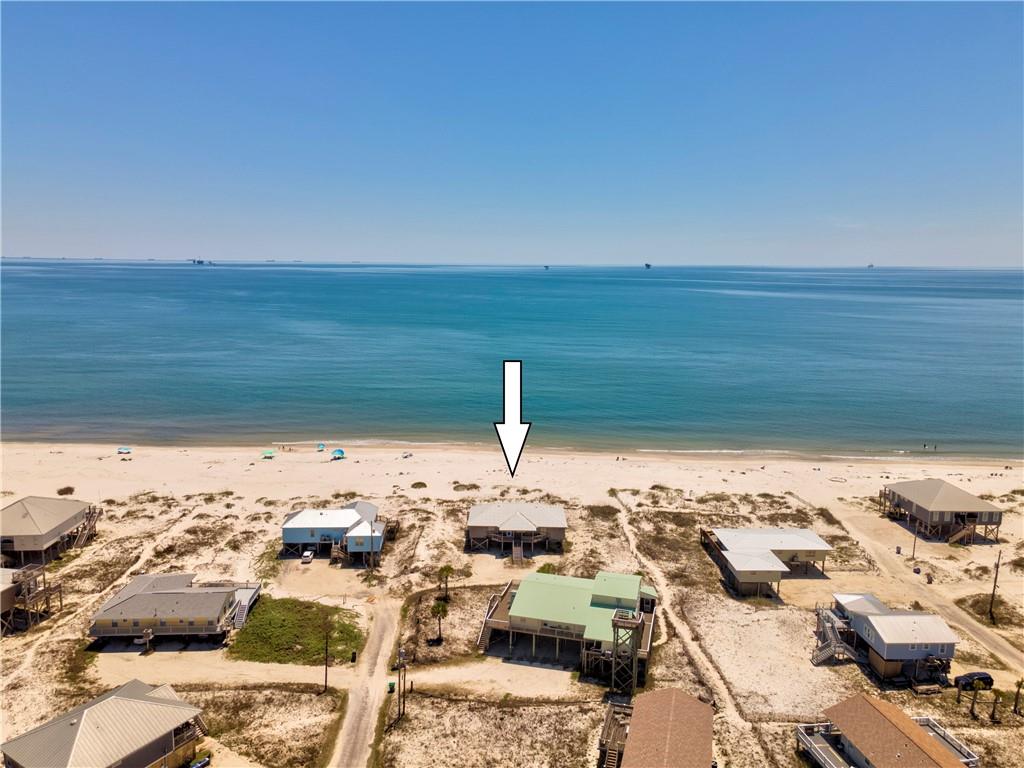 Gulf front home. 155 ft on water.