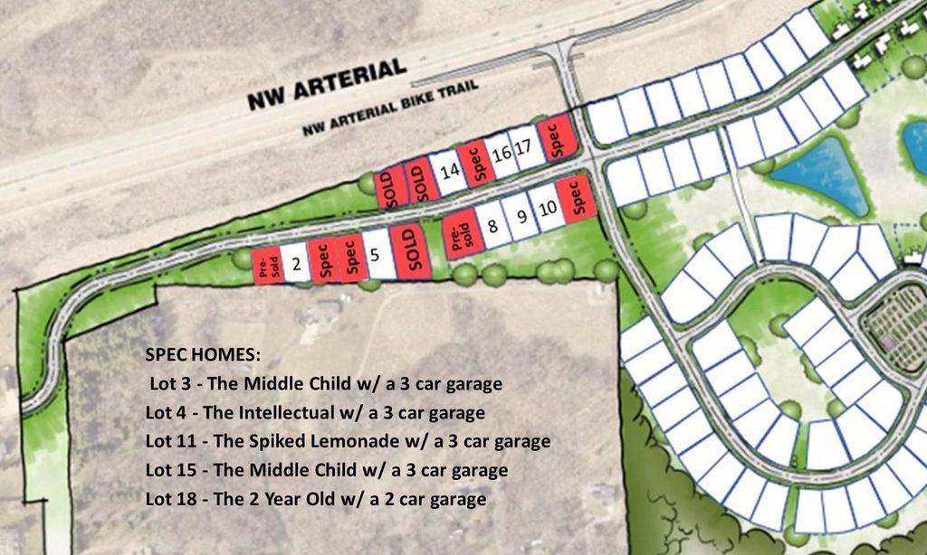 Photo of Lot 3 Tiffany Court #(The Middle Child Fl, Dubuque, IA 52001 (MLS # 153075)