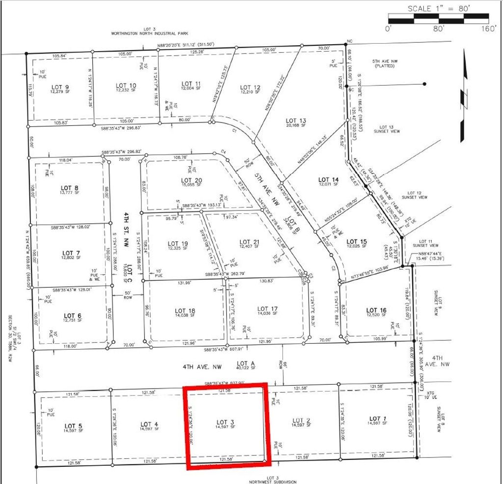 Photo of Lot 3 NW 4th Avenue, Worthington, IA 52078 (MLS # 152255)