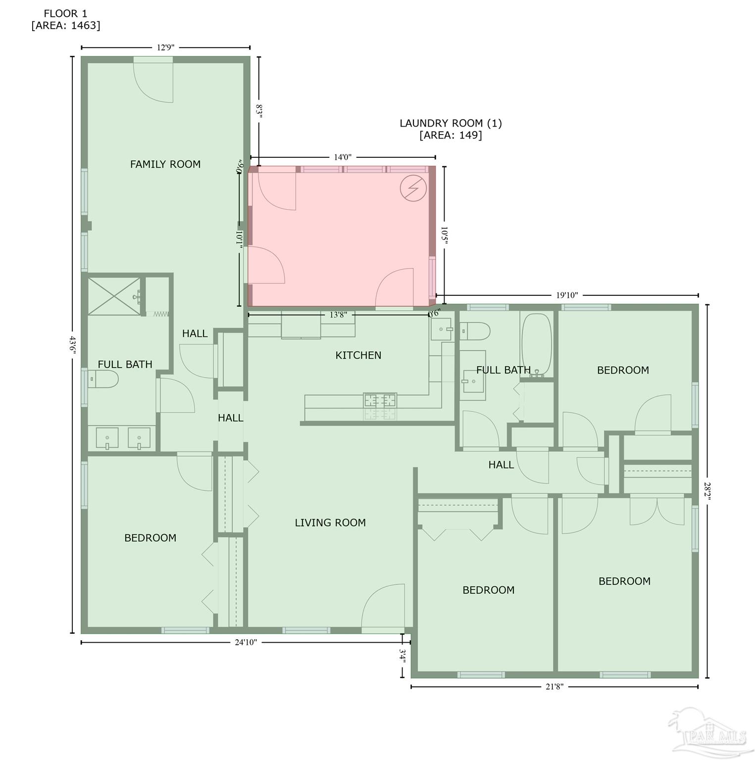 Pensacola, Florida 32503, United States, 4 Bedrooms Bedrooms, ,2 BathroomsBathrooms,Residential,Active,16761