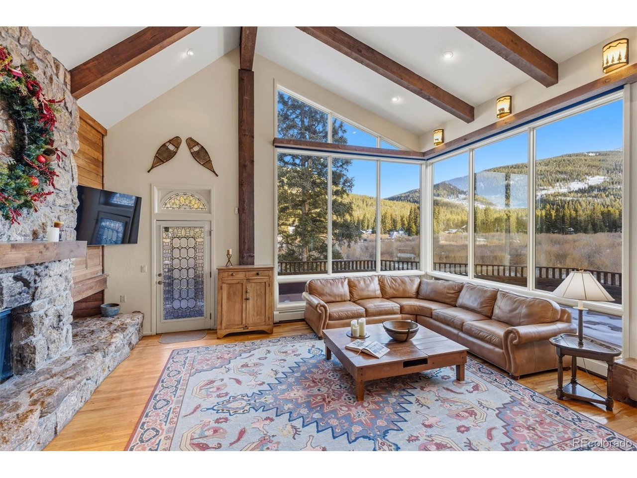 Sunny great room with beautiful views