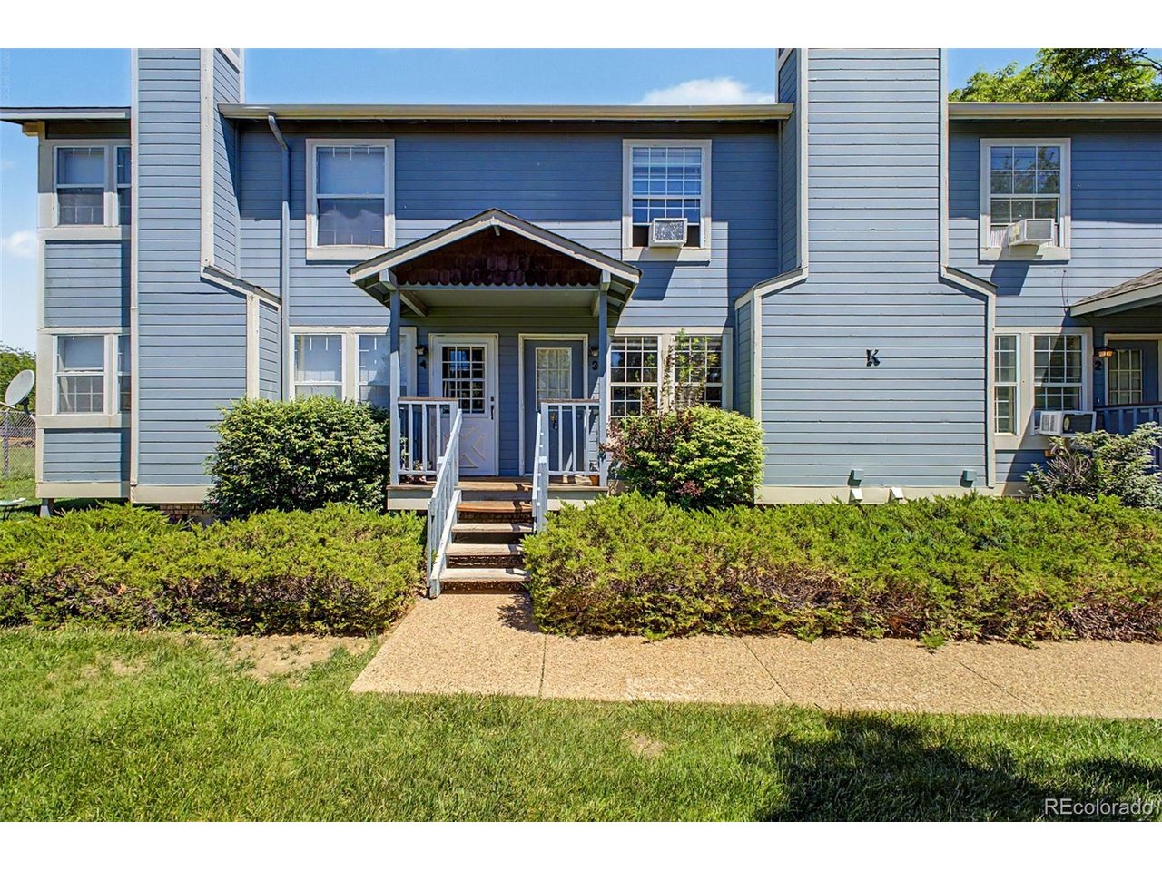 front of unit
