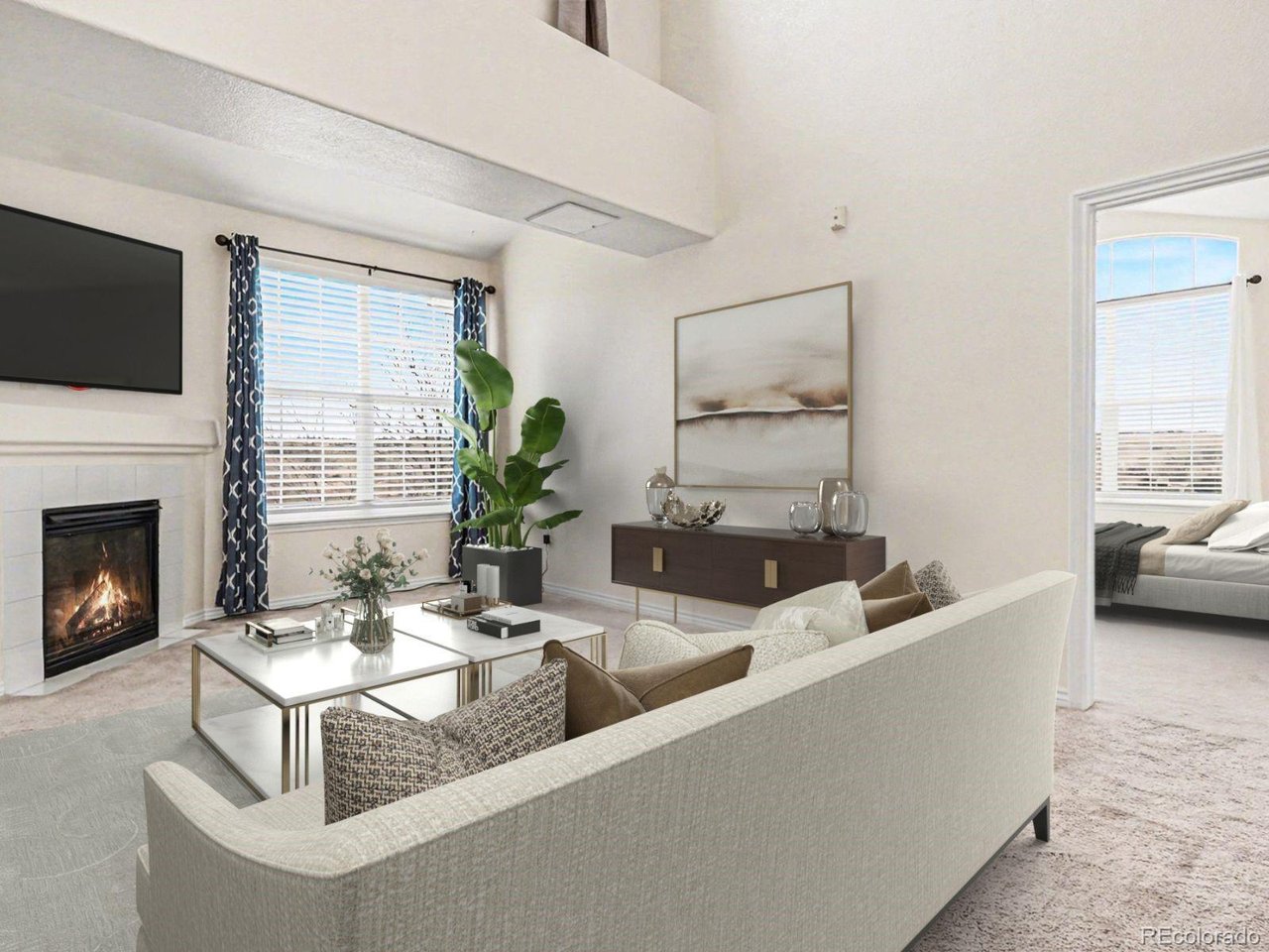 Front door opens into living space