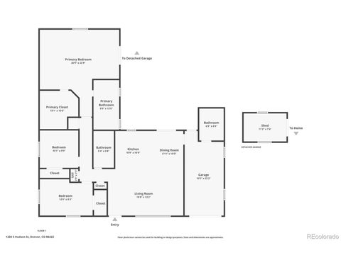 Tiny photo for 1320 S Hudson St, Denver, CO 80222 (MLS # 9092152)
