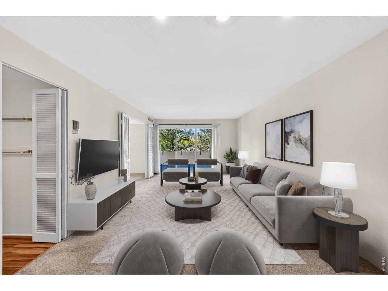 Virtually Staged Living Room