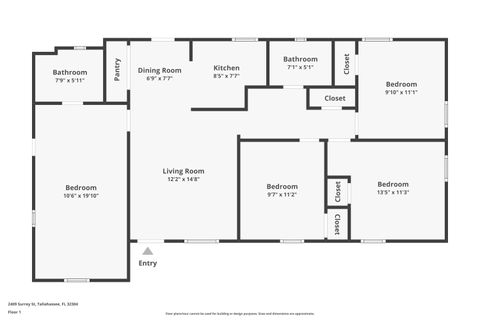 Tiny photo for 2409 Surrey Street, Tallahassee, FL 32304 (MLS # 394001)